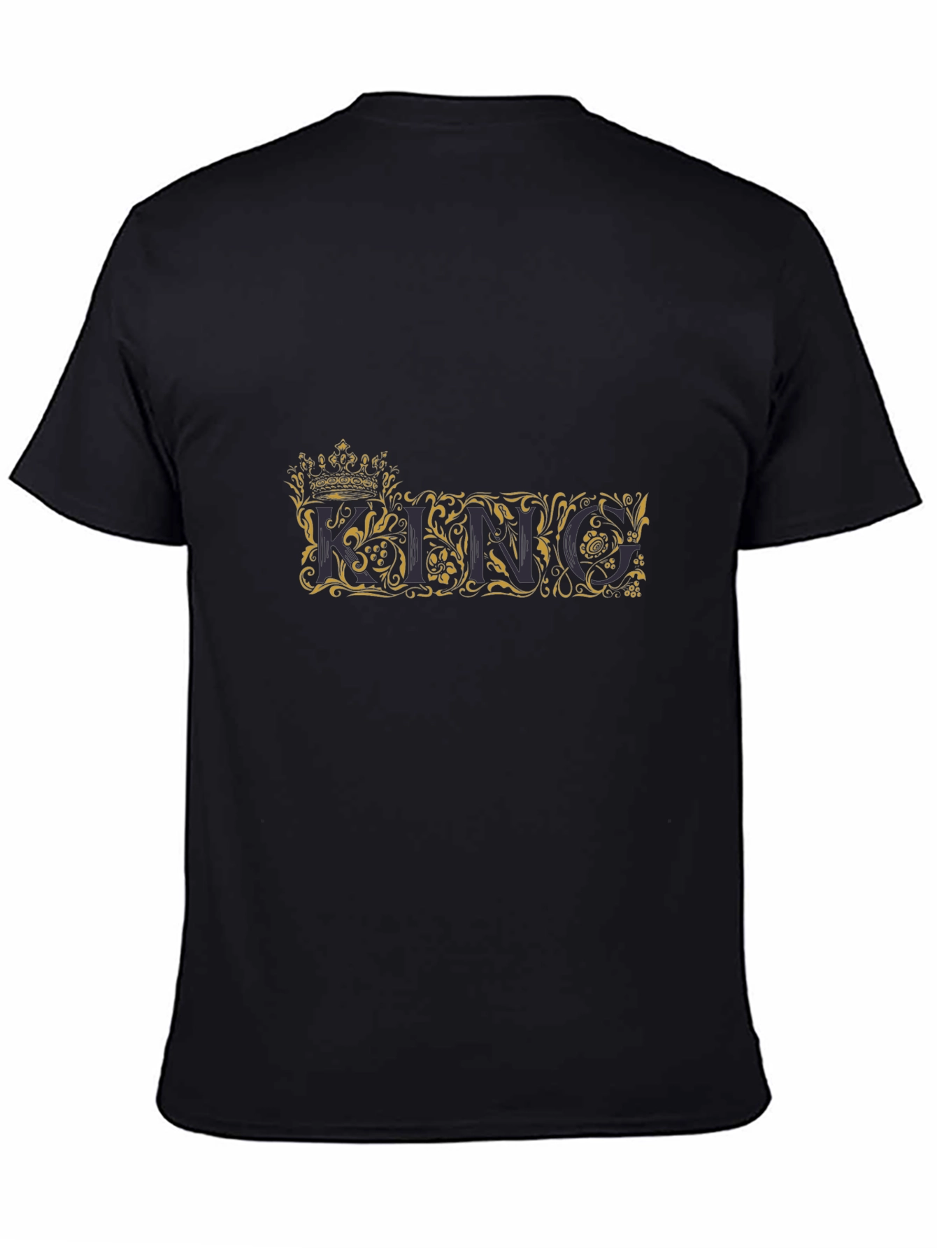 King Graphic Print Crew Neck T-Shirt