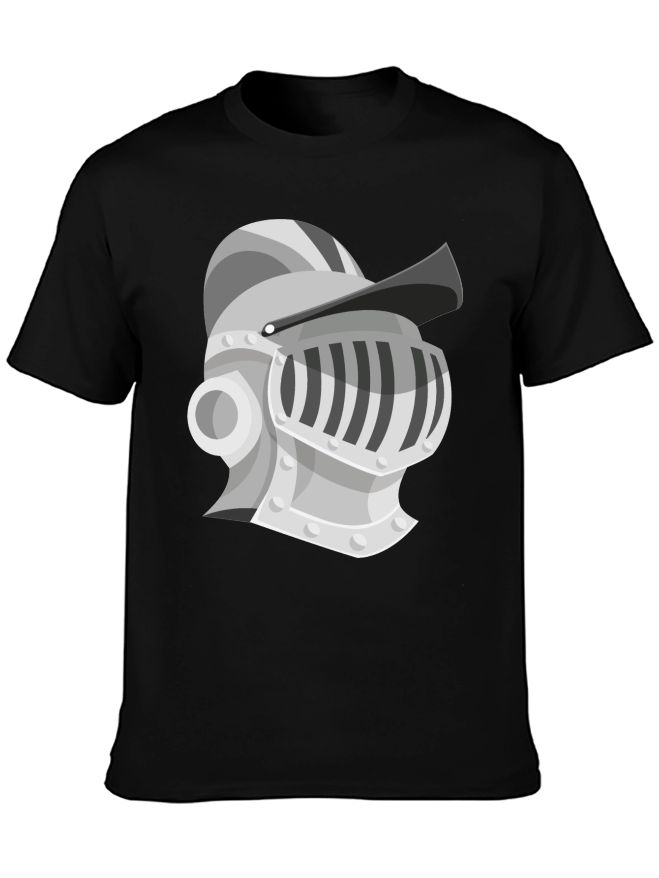 Knight Helmet Graphic Tee - Medieval Style