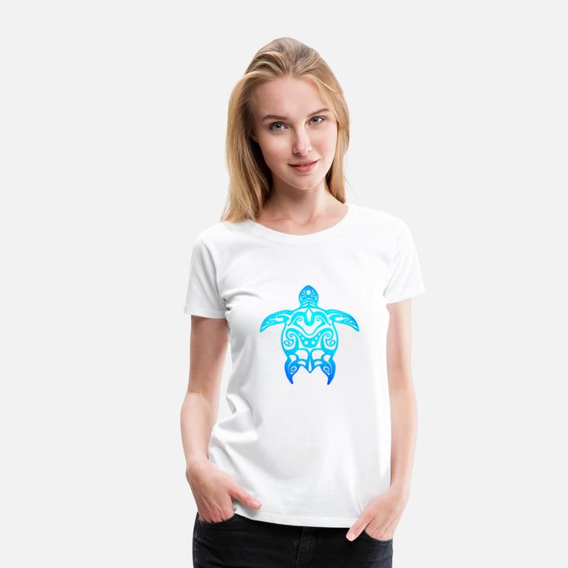 Ocean Blue Tribal Hawaiian Sea Turtle