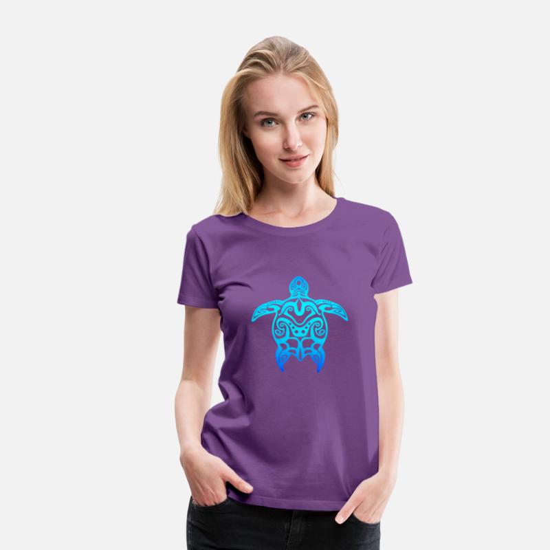 Ocean Blue Tribal Hawaiian Sea Turtle