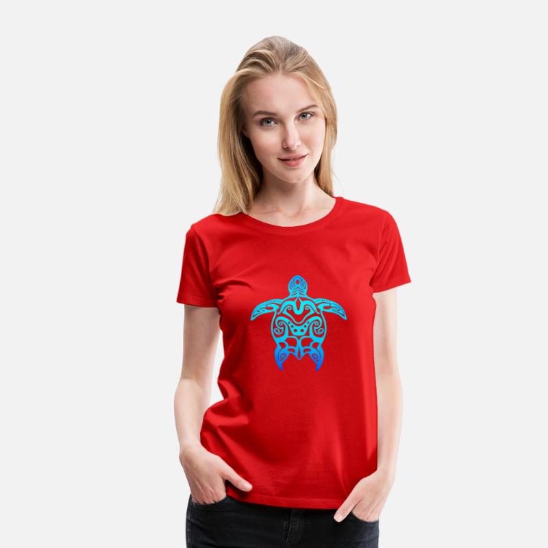 Ocean Blue Tribal Hawaiian Sea Turtle