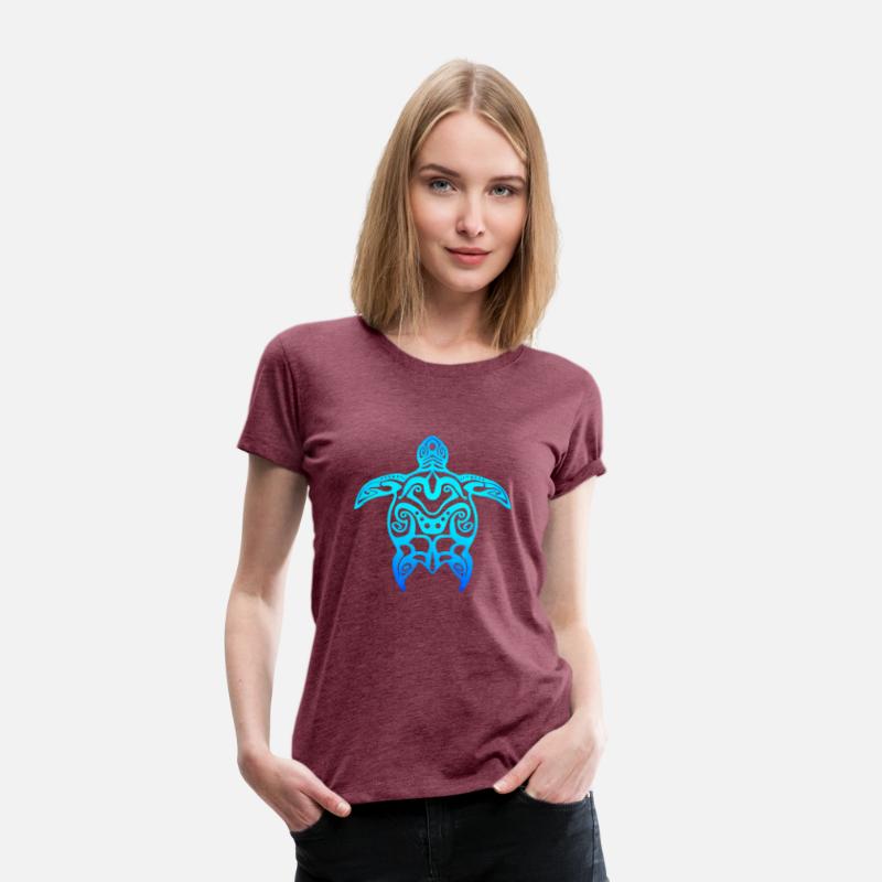 Ocean Blue Tribal Hawaiian Sea Turtle