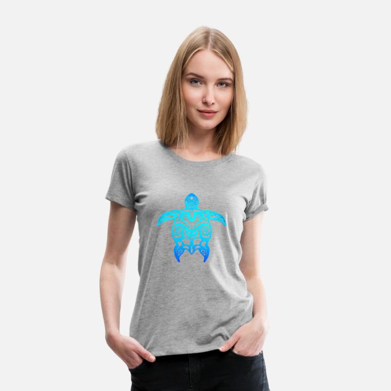 Ocean Blue Tribal Hawaiian Sea Turtle