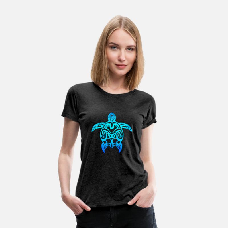 Ocean Blue Tribal Hawaiian Sea Turtle