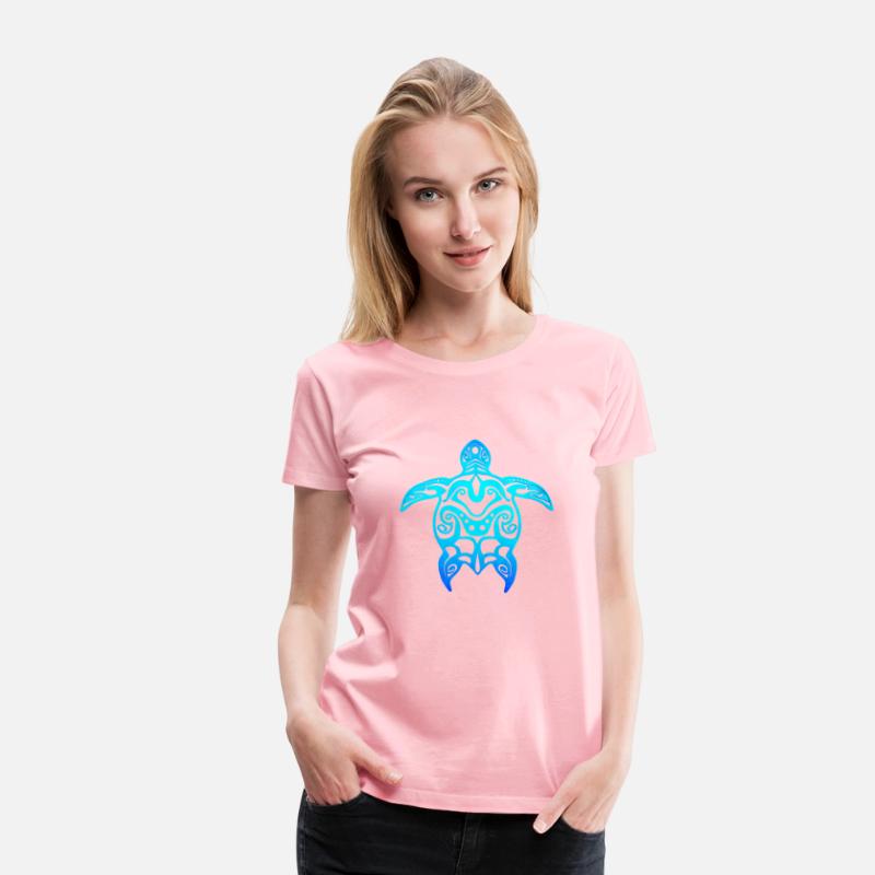Ocean Blue Tribal Hawaiian Sea Turtle
