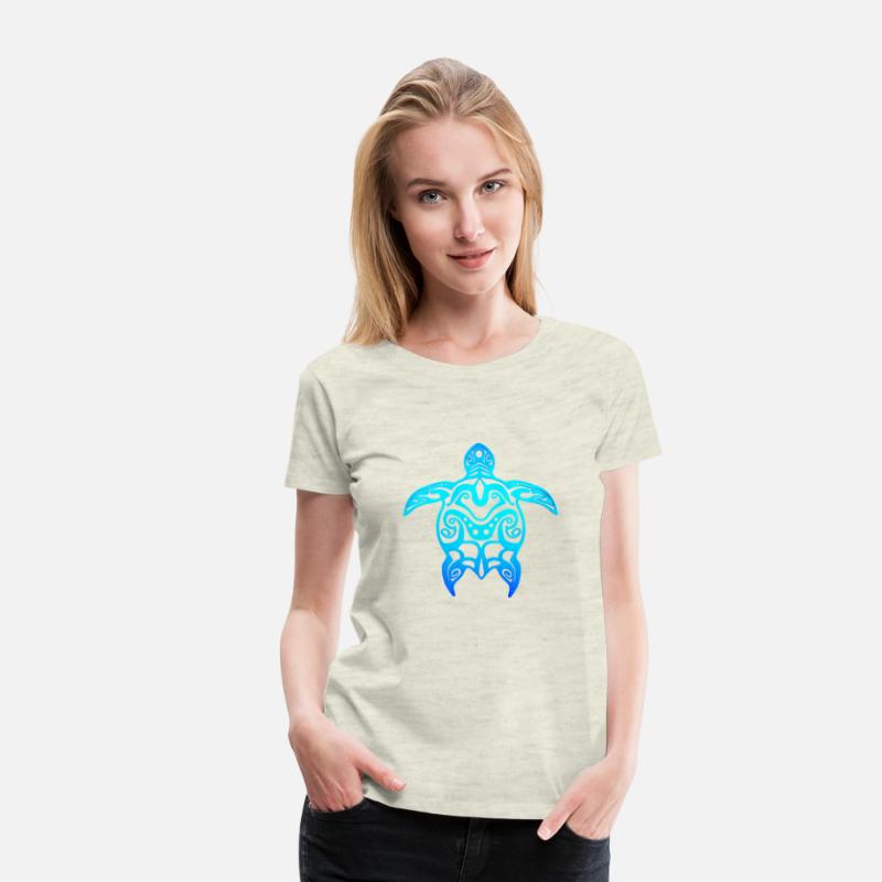 Ocean Blue Tribal Hawaiian Sea Turtle