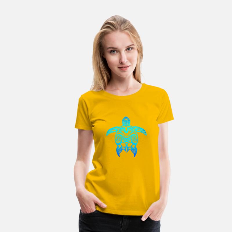 Ocean Blue Tribal Hawaiian Sea Turtle
