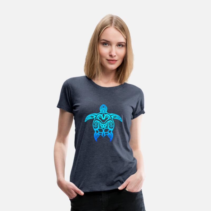 Ocean Blue Tribal Hawaiian Sea Turtle