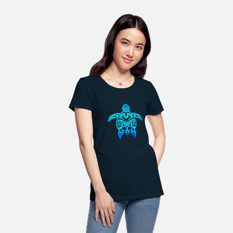 Ocean Blue Tribal Hawaiian Sea Turtle