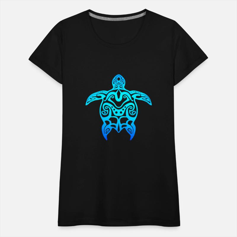 Ocean Blue Tribal Hawaiian Sea Turtle