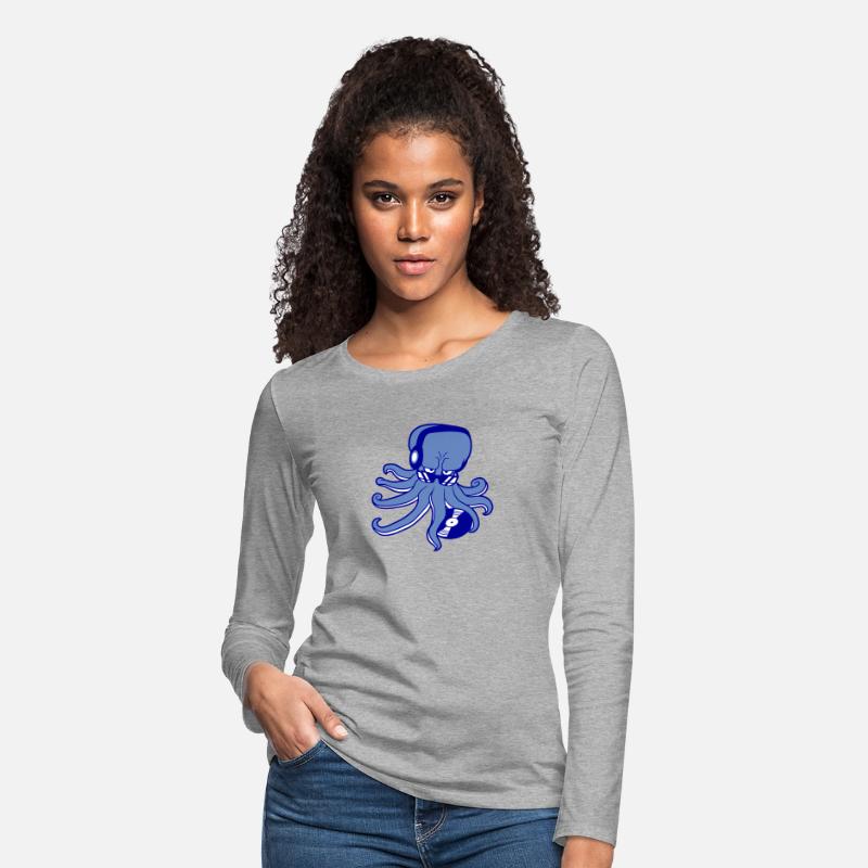 Octopus DJ Kraken Squid Mixer Cool Music Party Fun