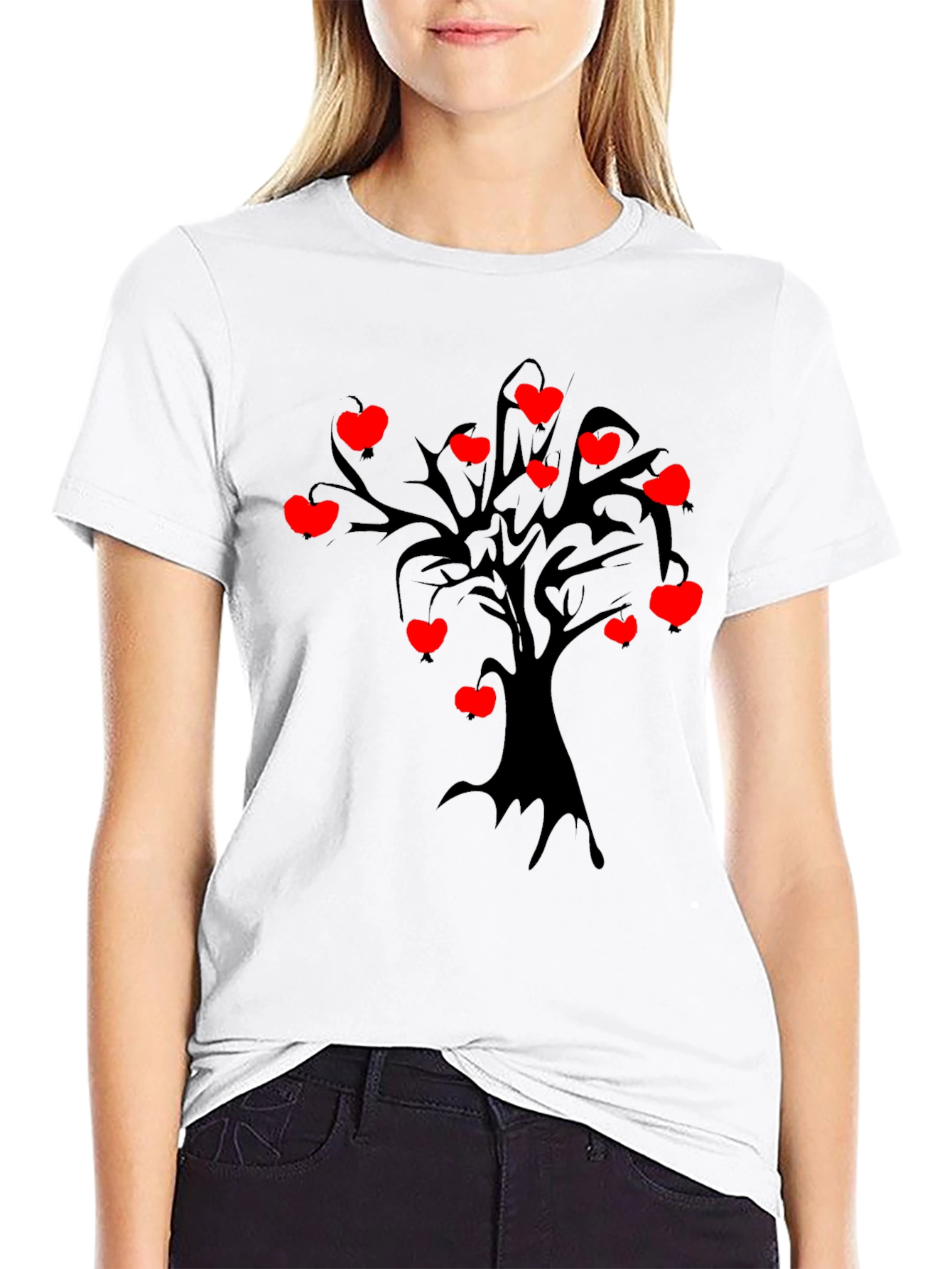 Heart Apple Tree Graphic Tee