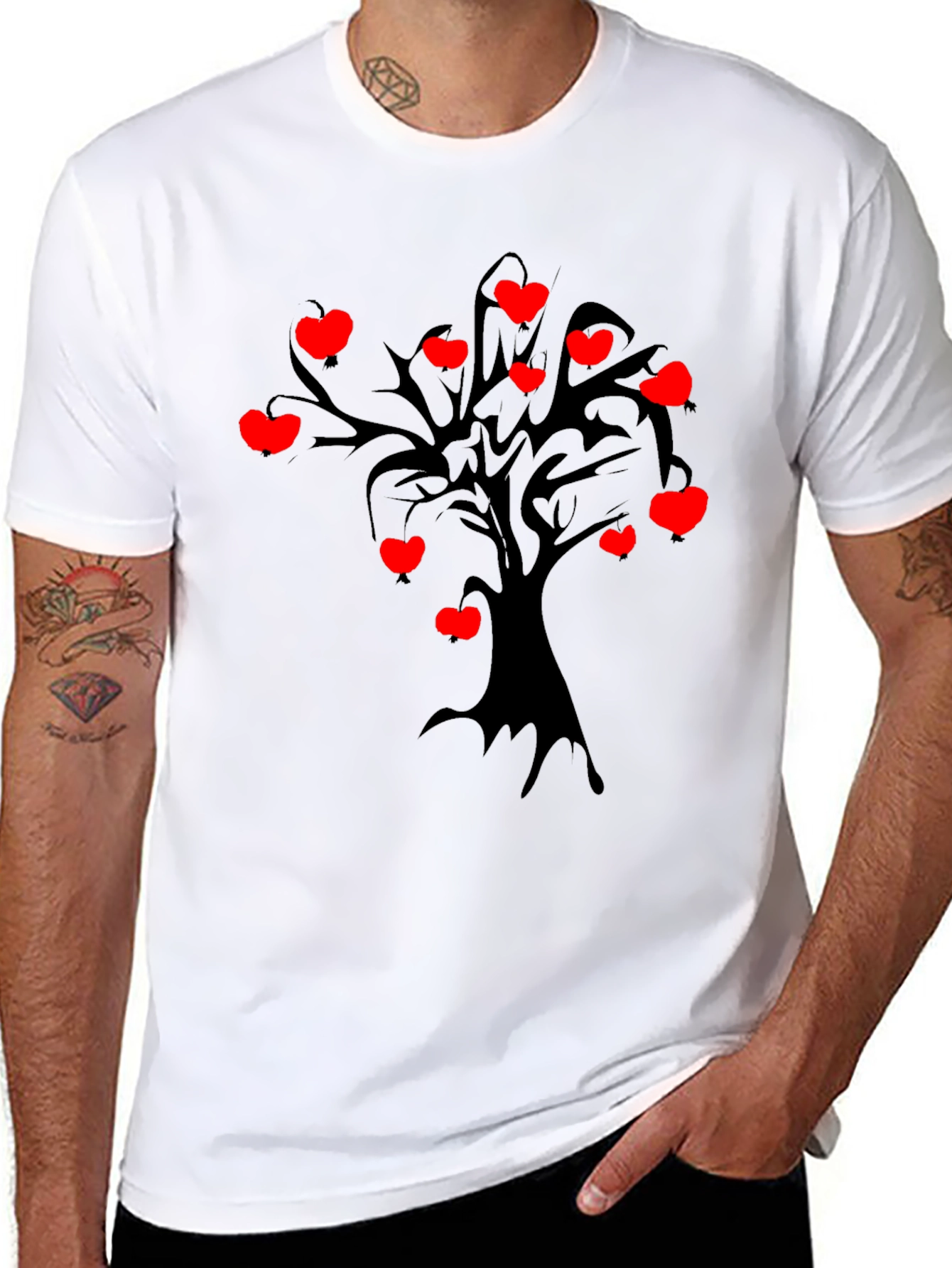 Heart Apple Tree Graphic Tee