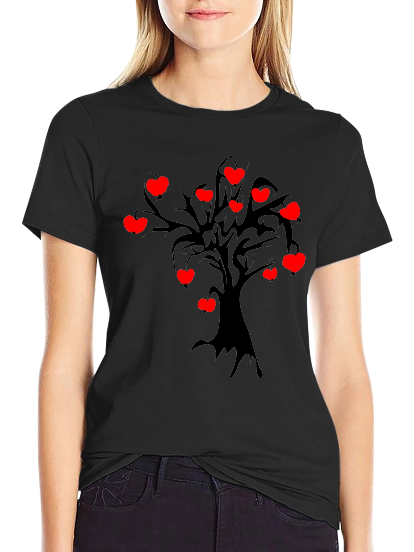 Heart Apple Tree Graphic Tee