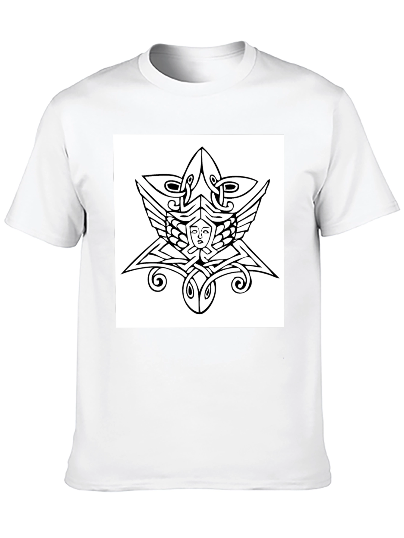 Celtic Knotwork Face Graphic Tee