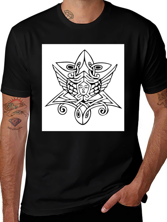 Celtic Knotwork Face Graphic Tee