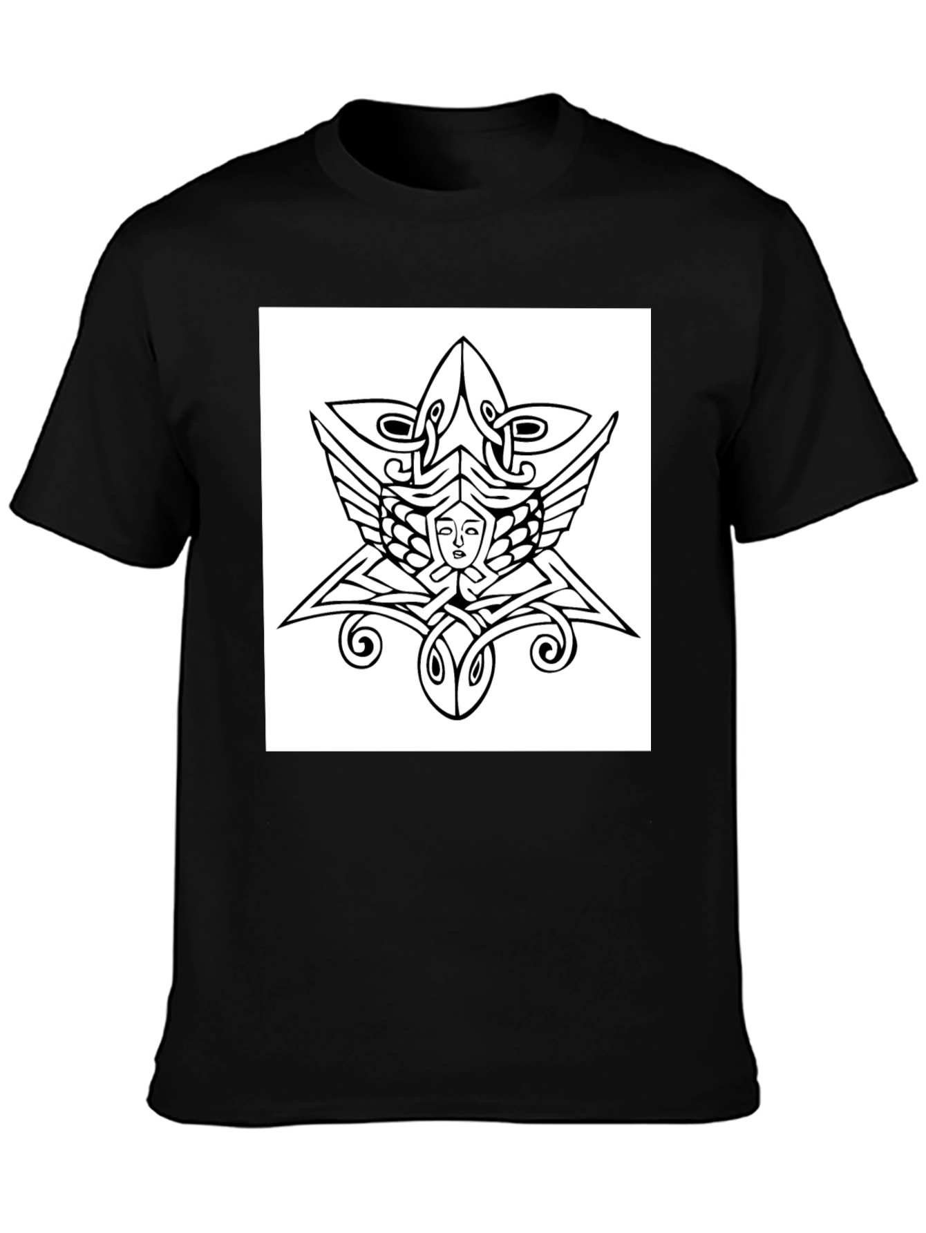 Celtic Knotwork Face Graphic Tee