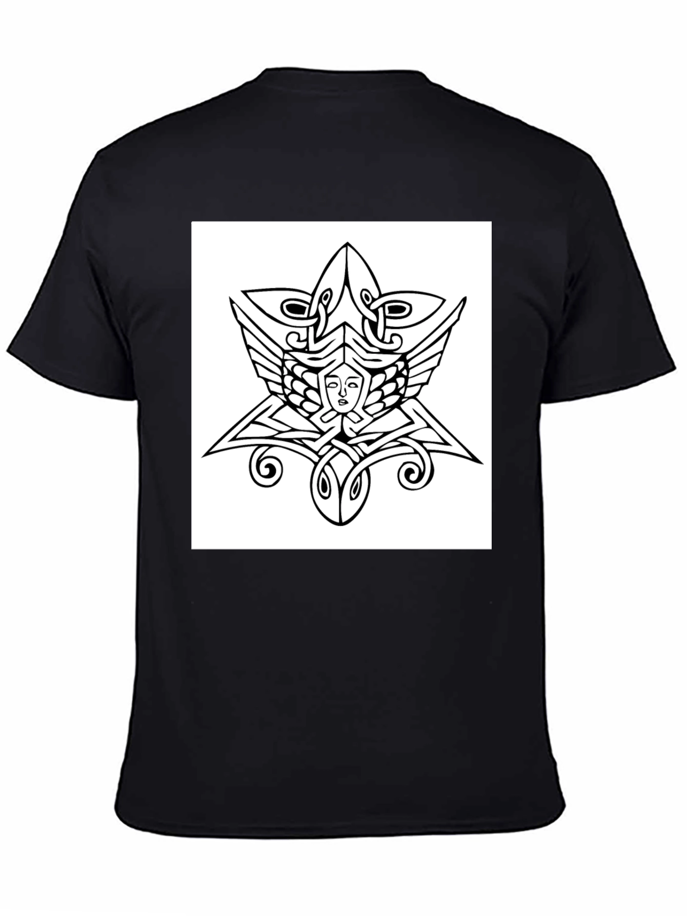 Celtic Knotwork Face Graphic Tee