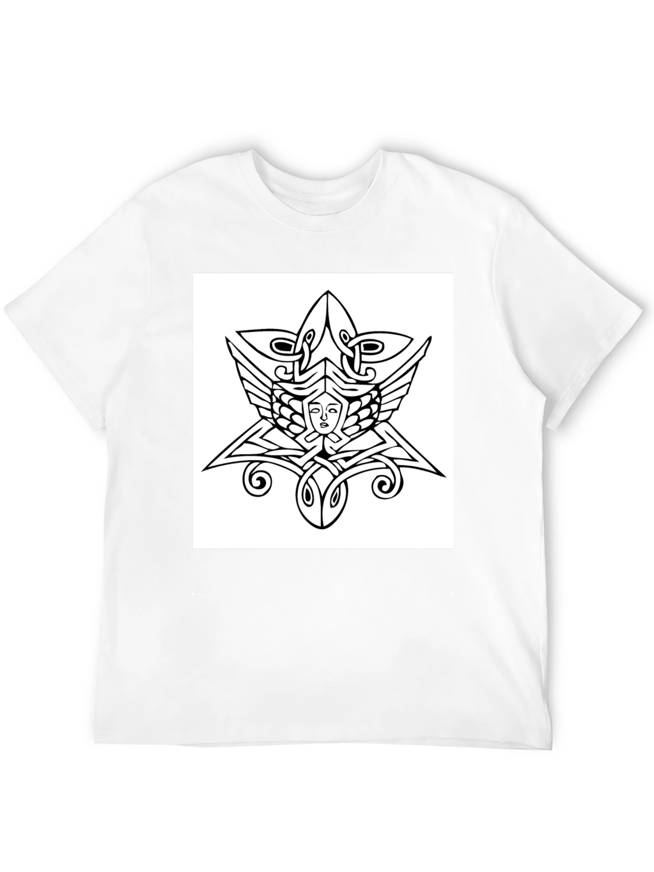 Celtic Knotwork Face Graphic Tee