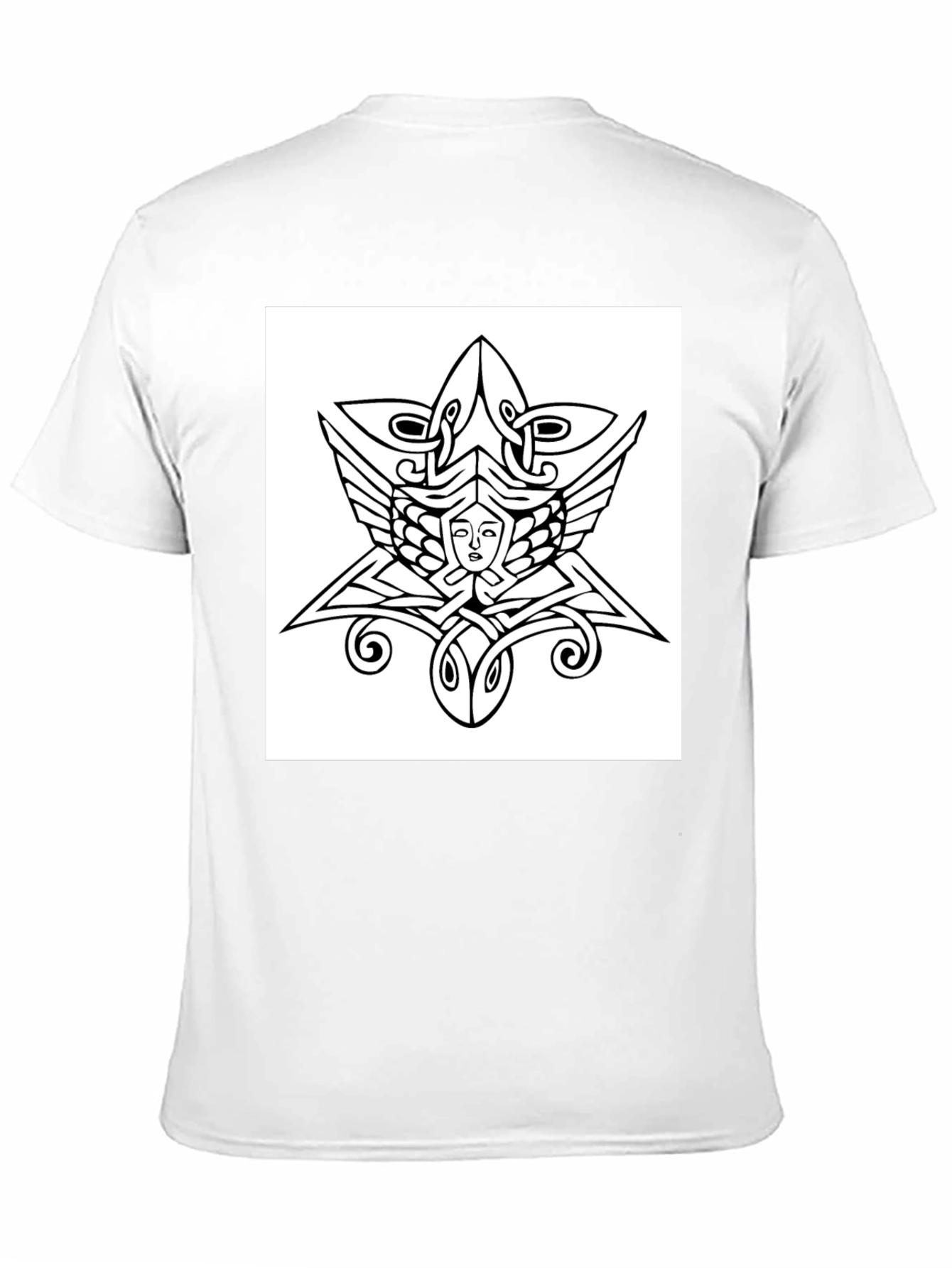 Celtic Knotwork Face Graphic Tee