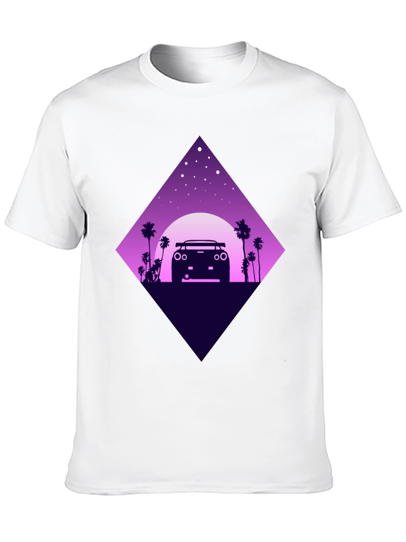 Retro Car T-Shirt - Night Drive Design
