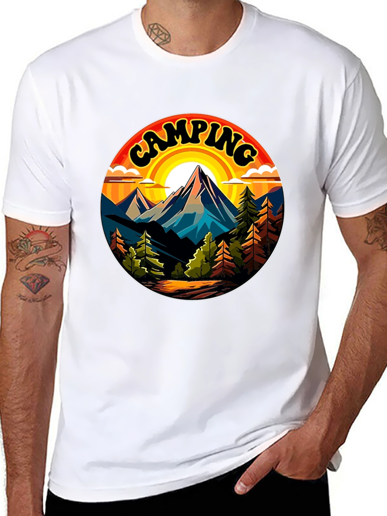 Camping Graphic Tee - Nature Adventure Shirt