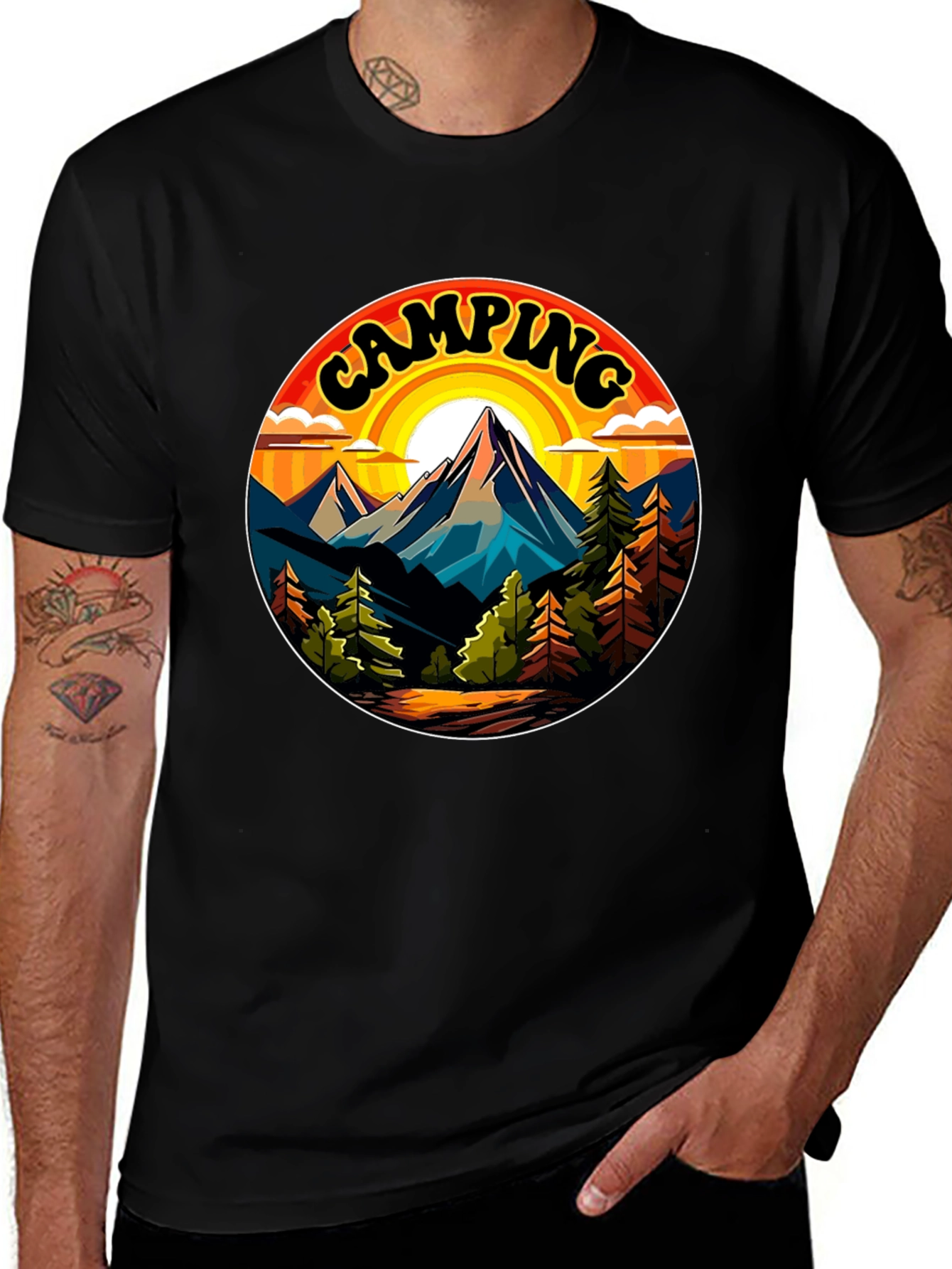 Camping Graphic Tee - Nature Adventure Shirt