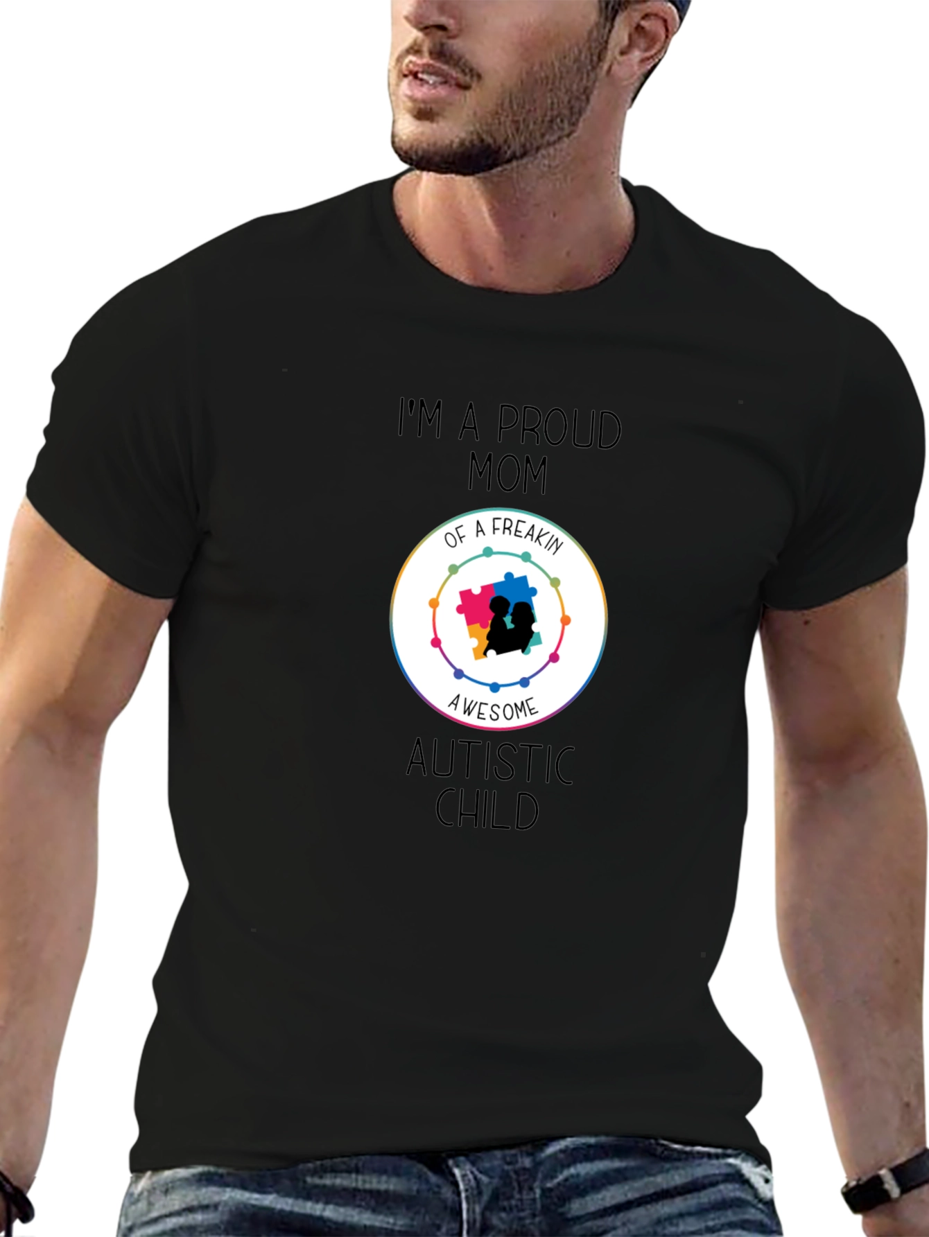 Proud Mom of Awesome Autistic Child T-Shirt