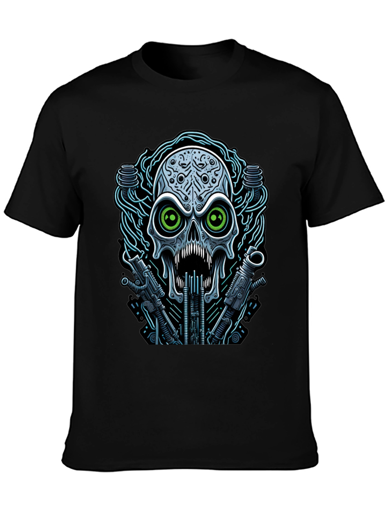 Cyberpunk Skull Graphic Tee