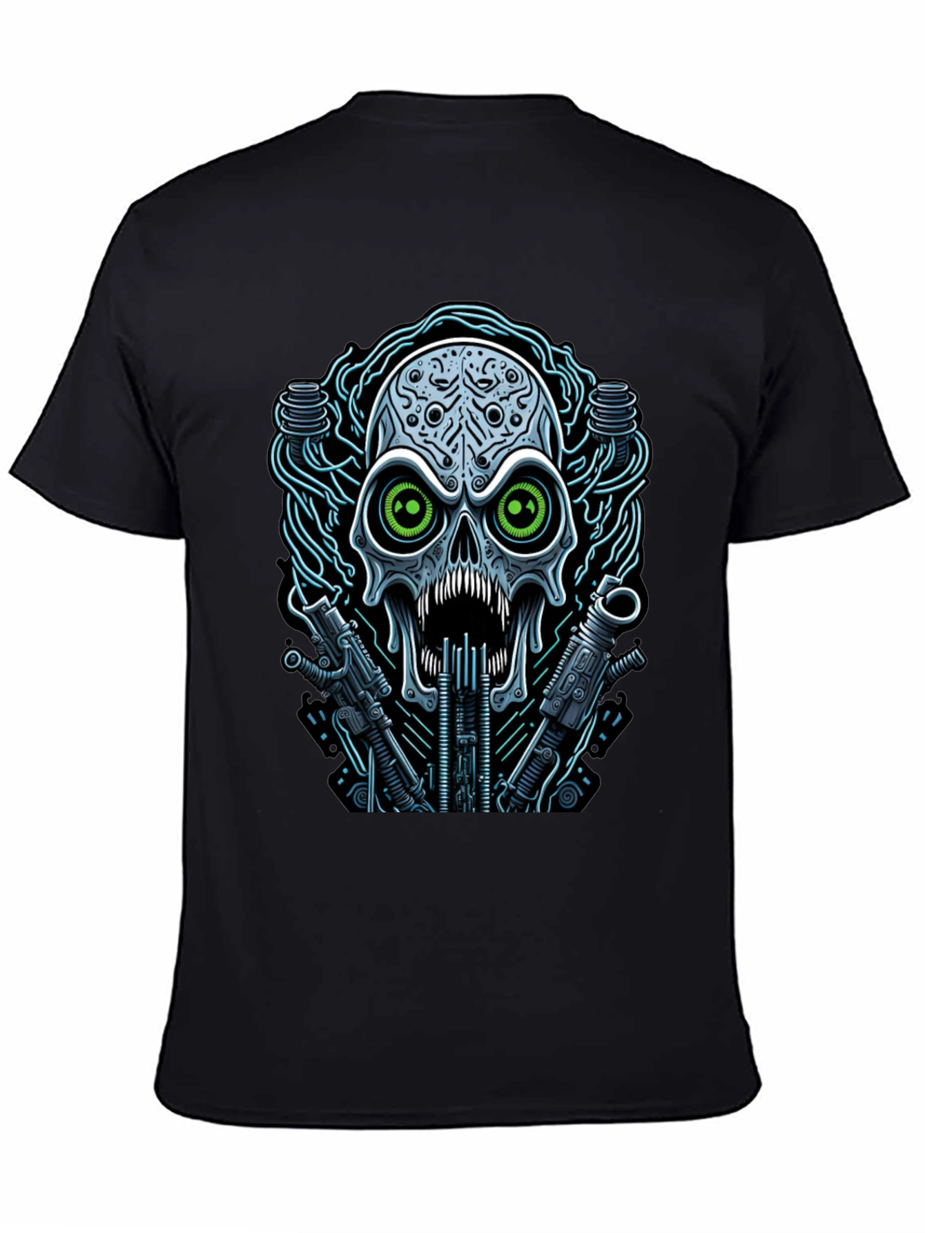 Cyberpunk Skull Graphic Tee
