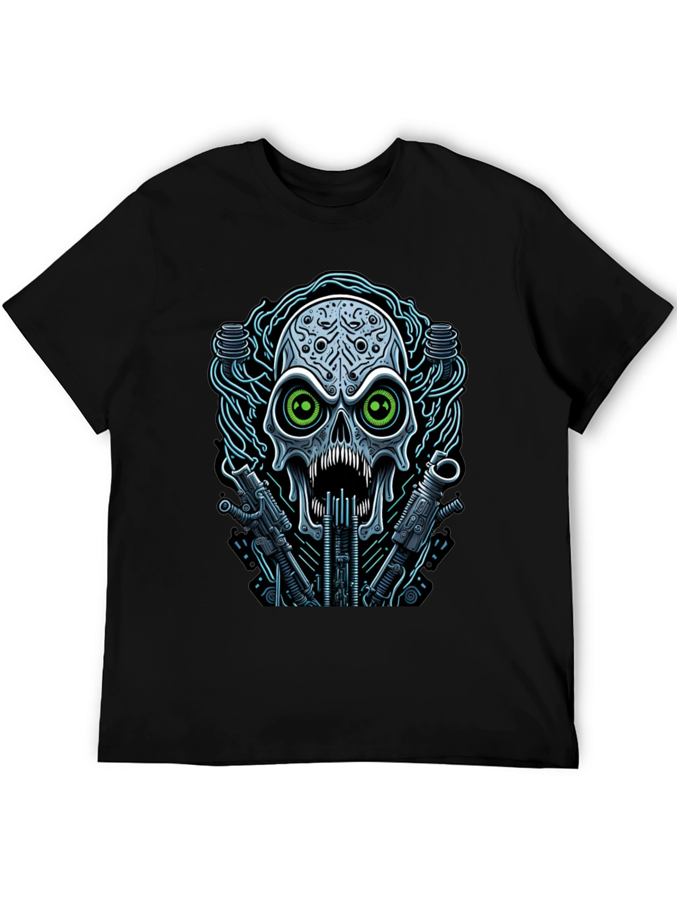 Cyberpunk Skull Graphic Tee