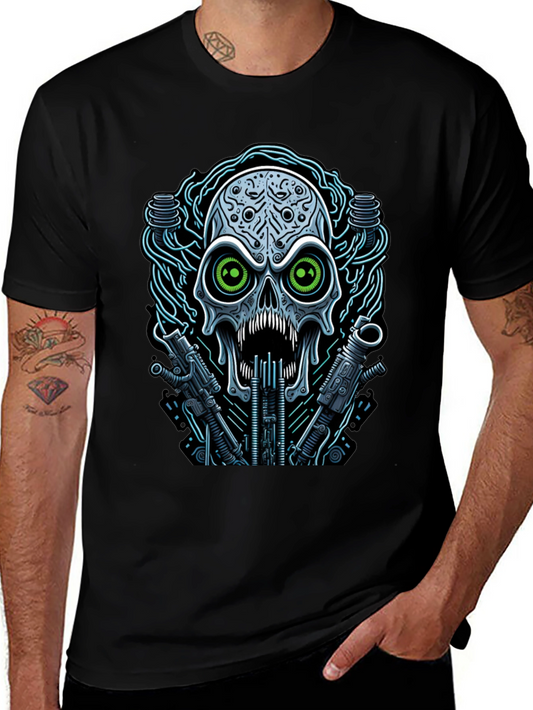 Cyberpunk Skull Graphic Tee