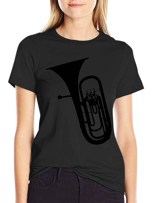 Euphonium Graphic Tee - Black Cotton T-Shirt