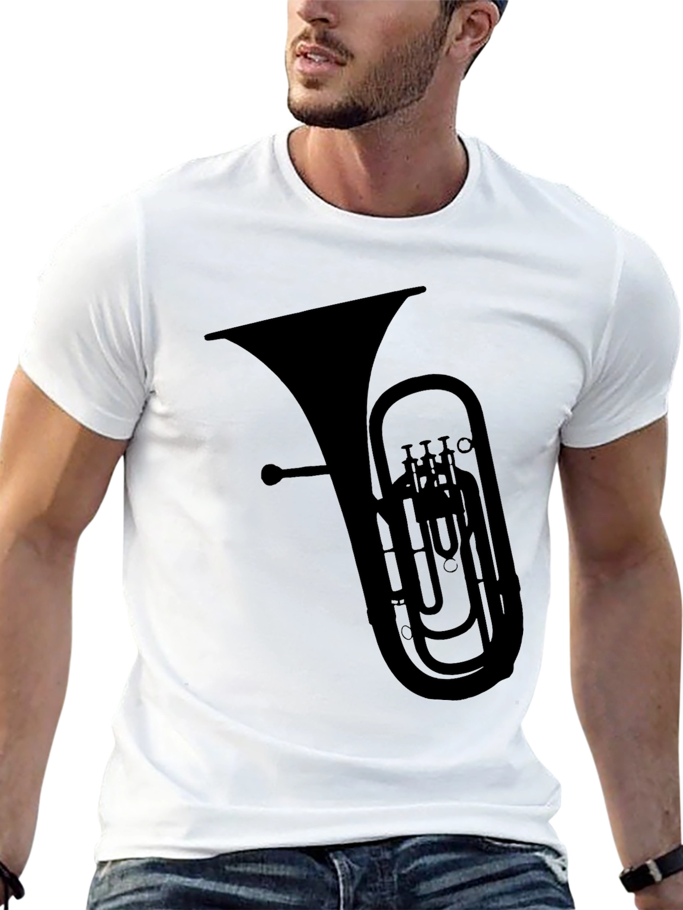 Euphonium Graphic Tee - Black Cotton T-Shirt