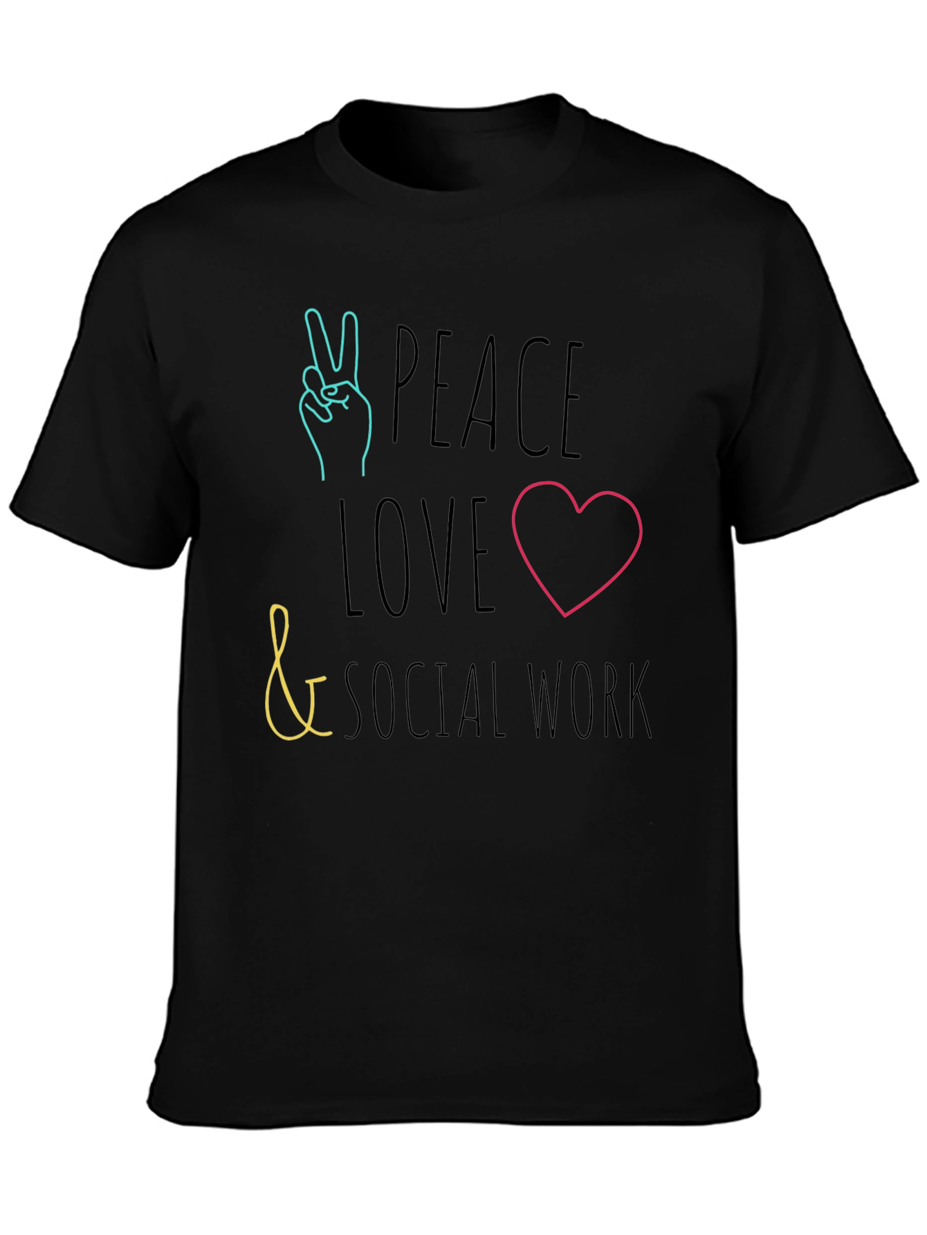 Peace Love Social Work T-Shirt