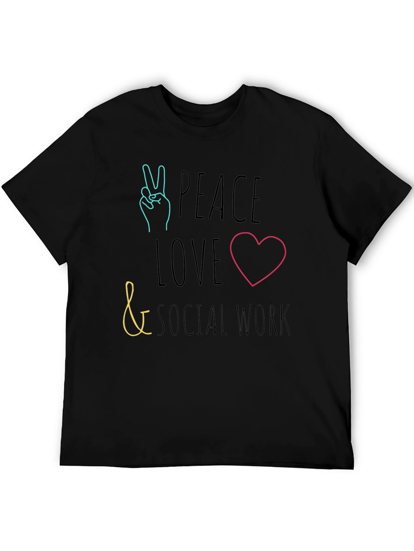 Peace Love Social Work T-Shirt