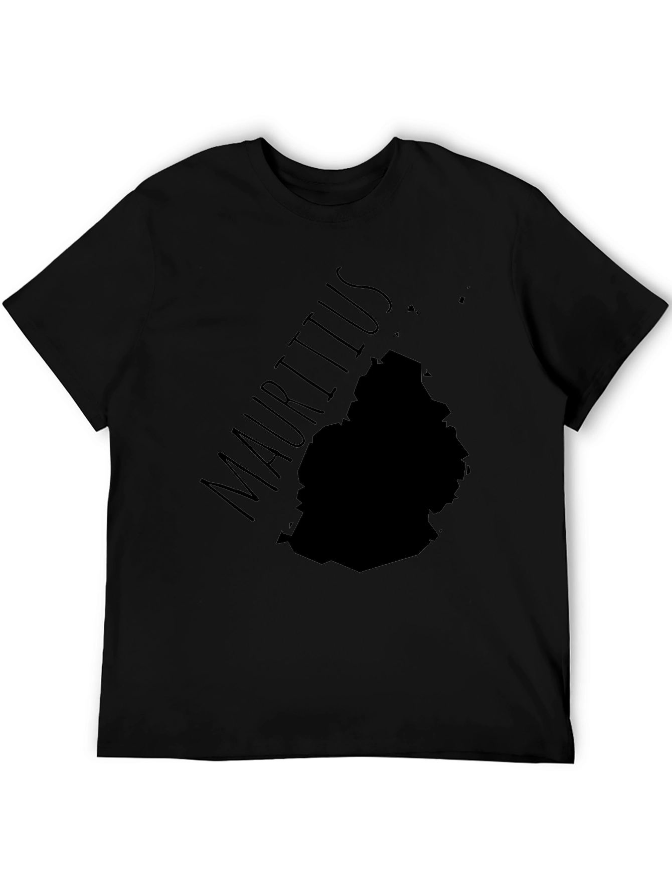 Mauritius Map T-Shirt - Black Island Pride Tee