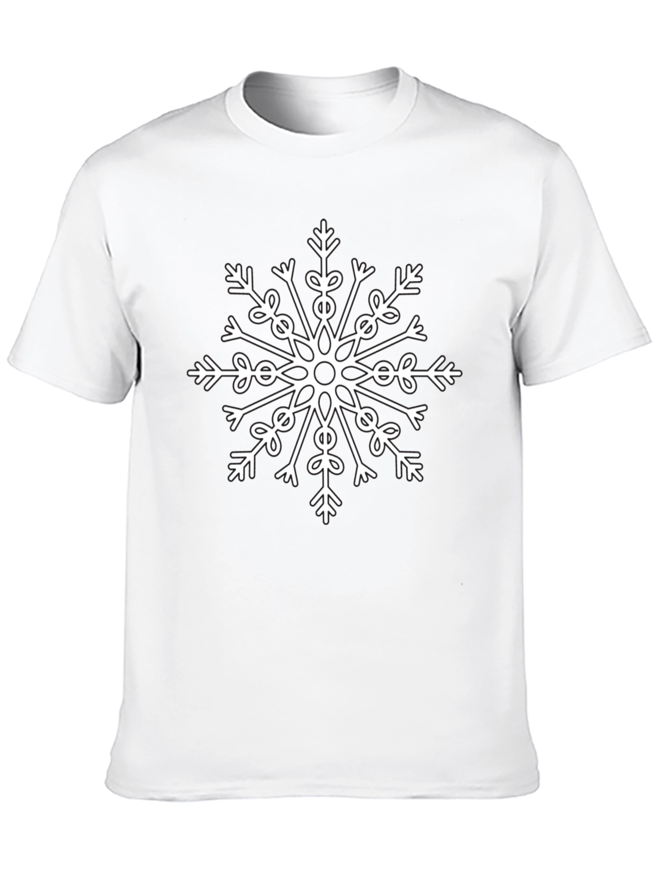 Snowflake Graphic Tee - Black