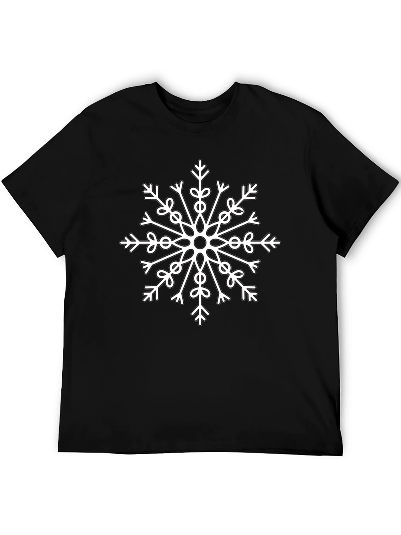 Snowflake Graphic Tee - Black