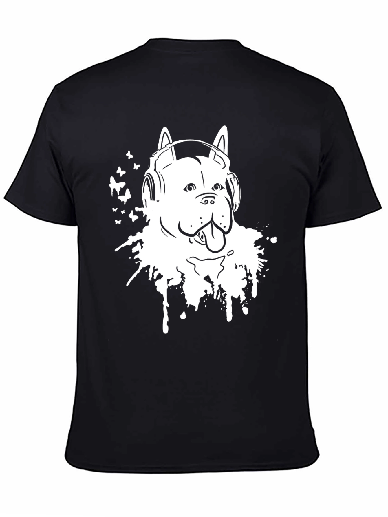 Dog DJ Graphic Tee - Black T-Shirt