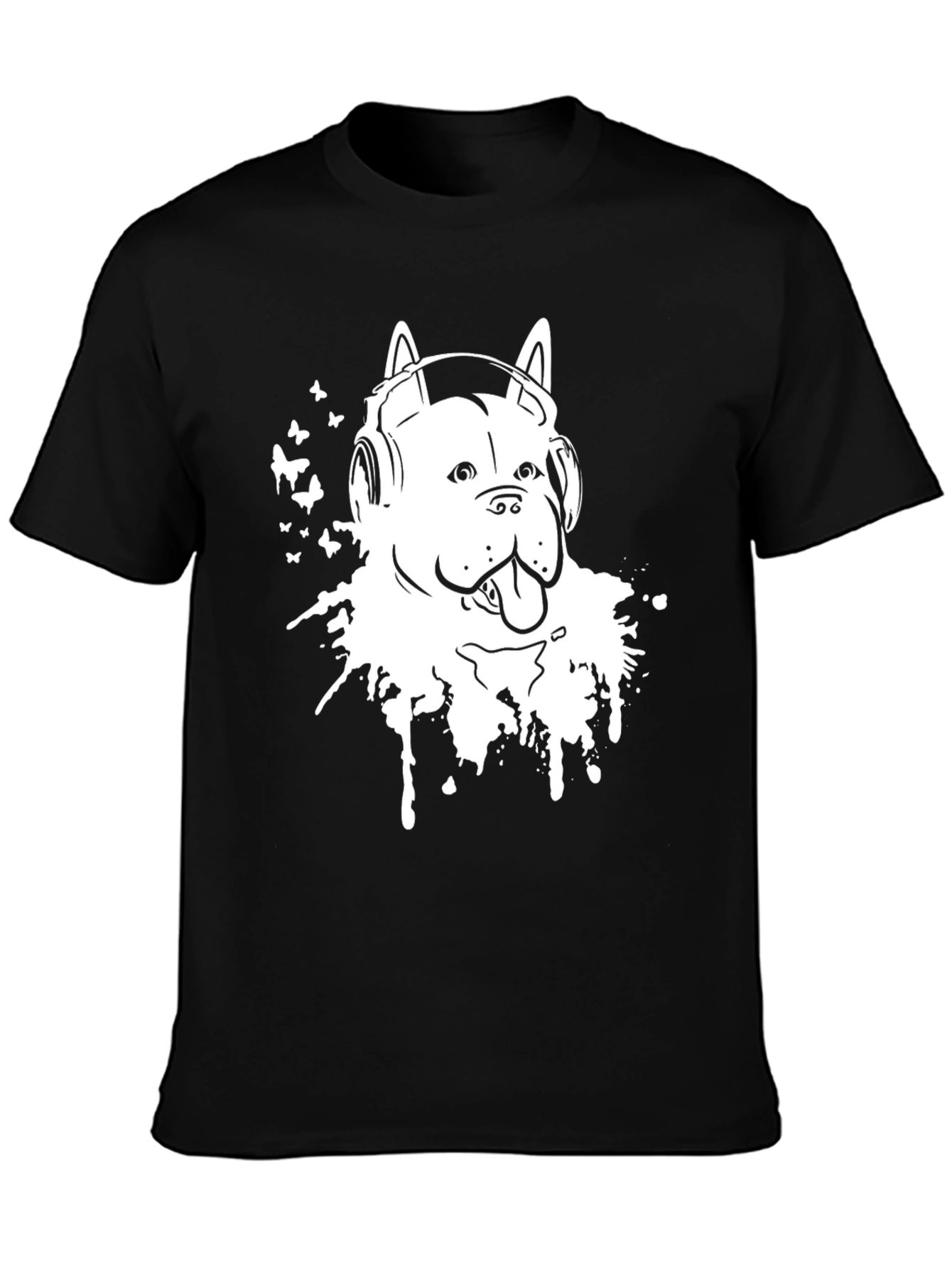Dog DJ Graphic Tee - Black T-Shirt