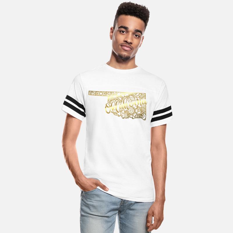 Oklahoma State Mandala USA America Pretty Gold
