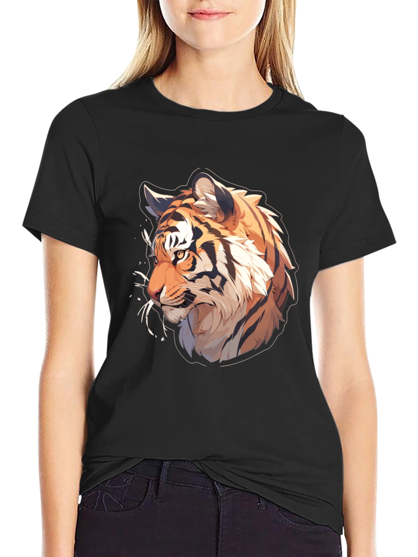 Tiger Graphic Tee - Cool Animal Design
