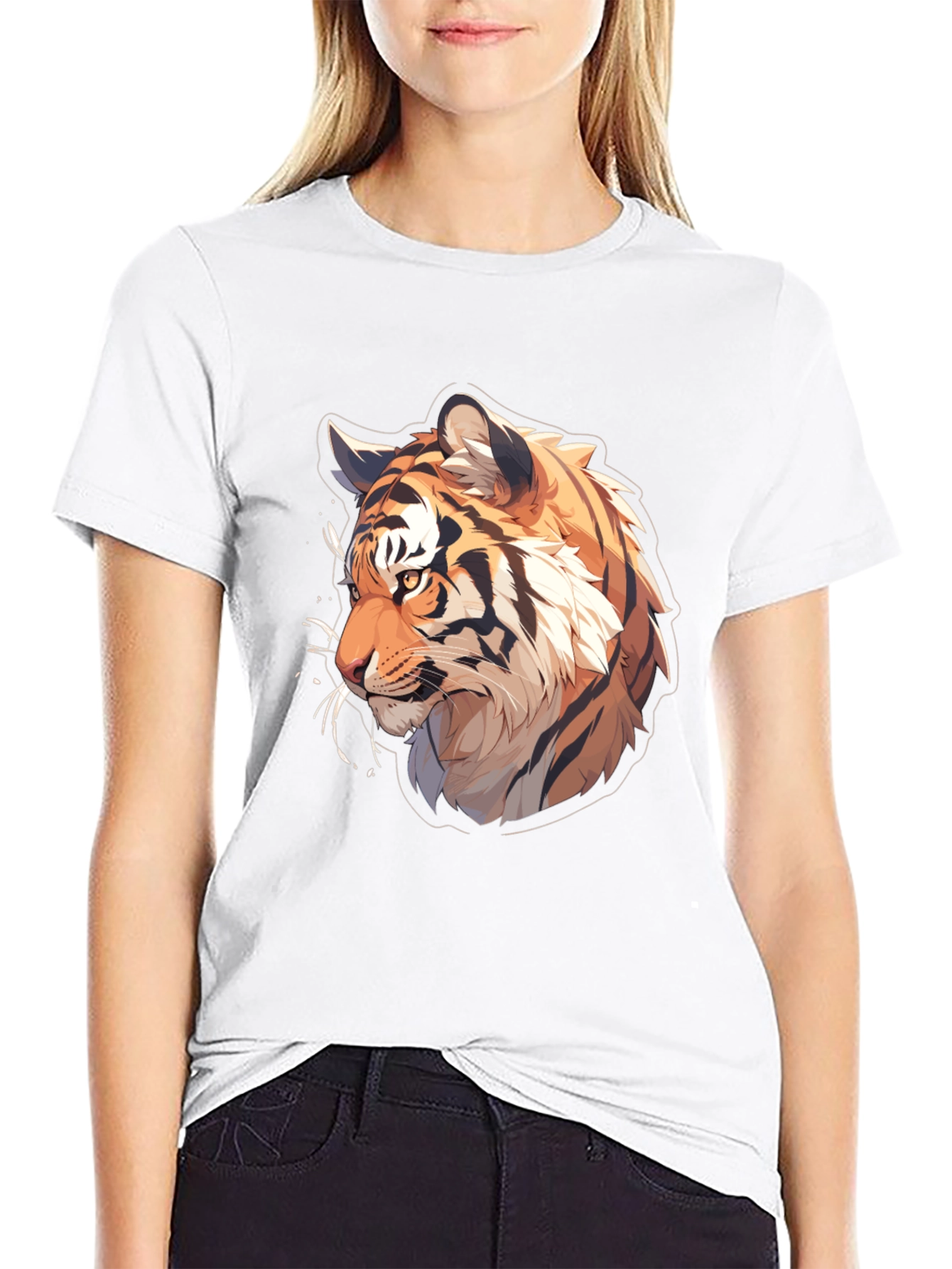 Tiger Graphic Tee - Cool Animal Design