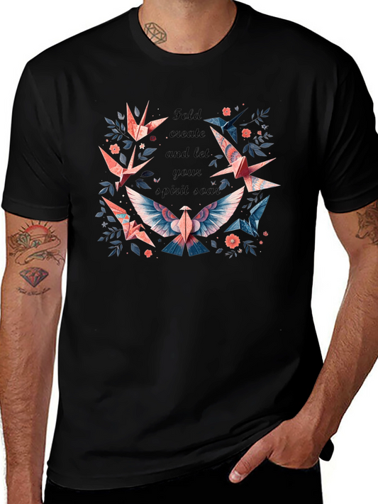 Origami Spirit Soar Tee - Fold Create Fly!