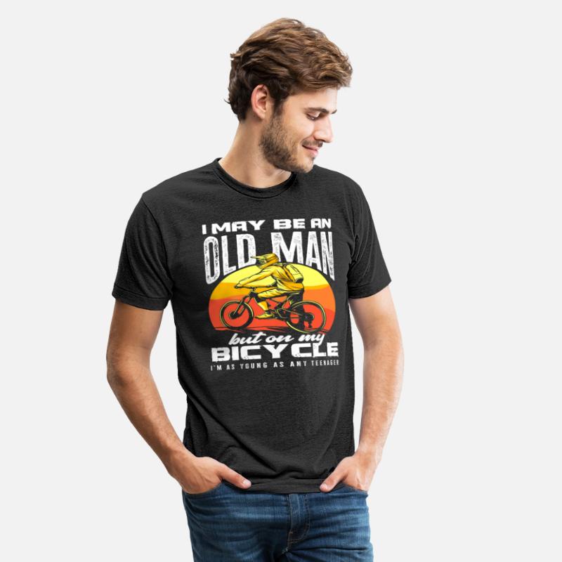 Old Man On Bicycle Young Like A Teenager