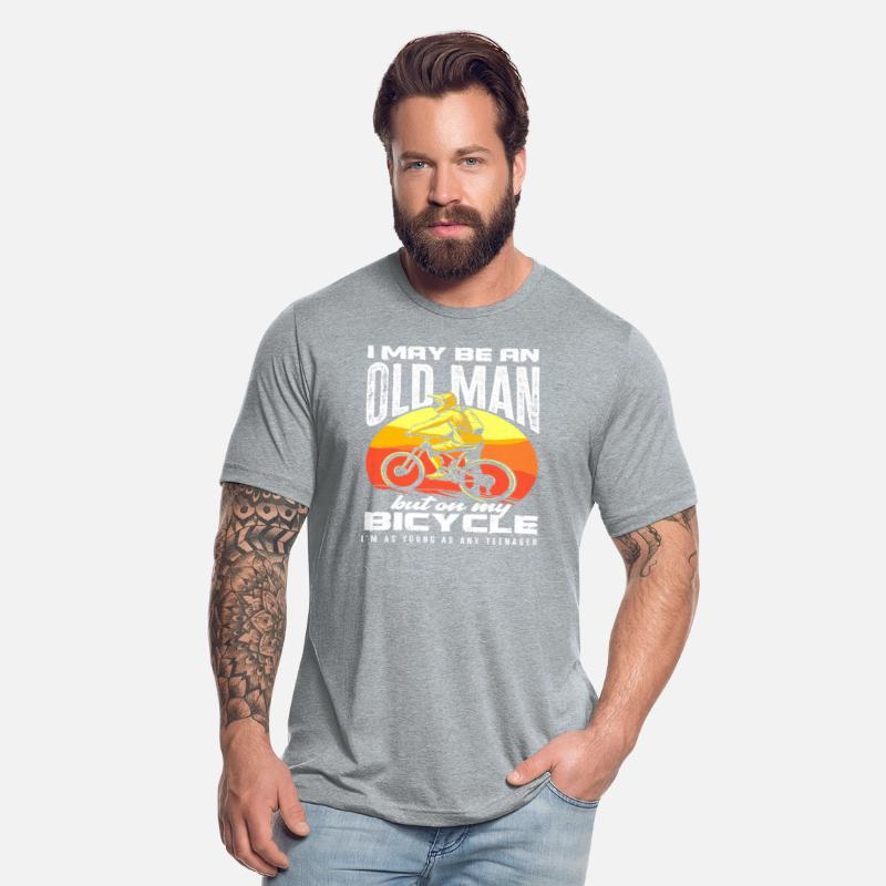 Old Man On Bicycle Young Like A Teenager