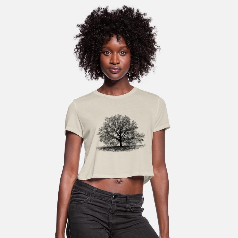 Old tree in black