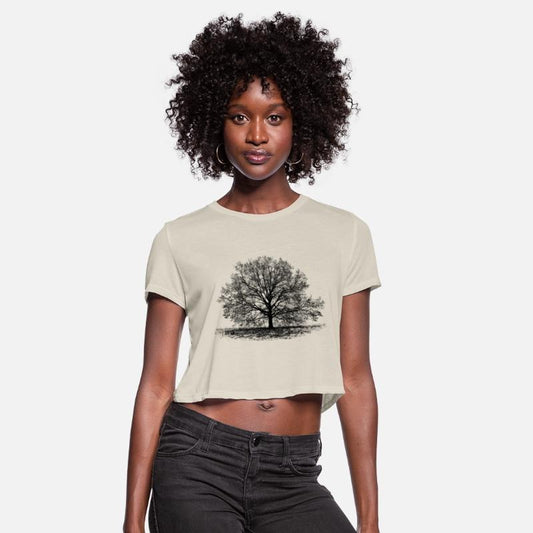 Old tree in black