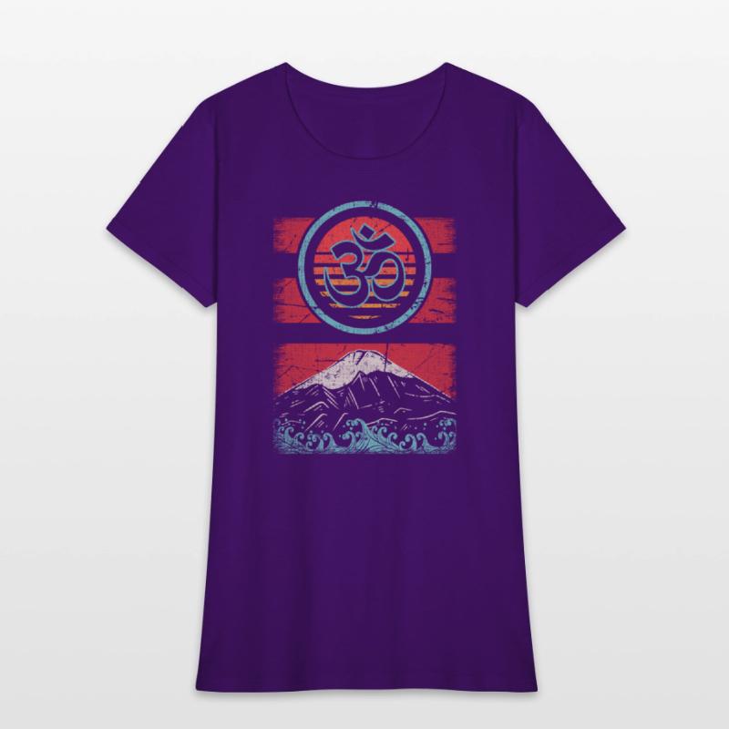 Om Ohm Symbol 80S Style Meditation Yoga